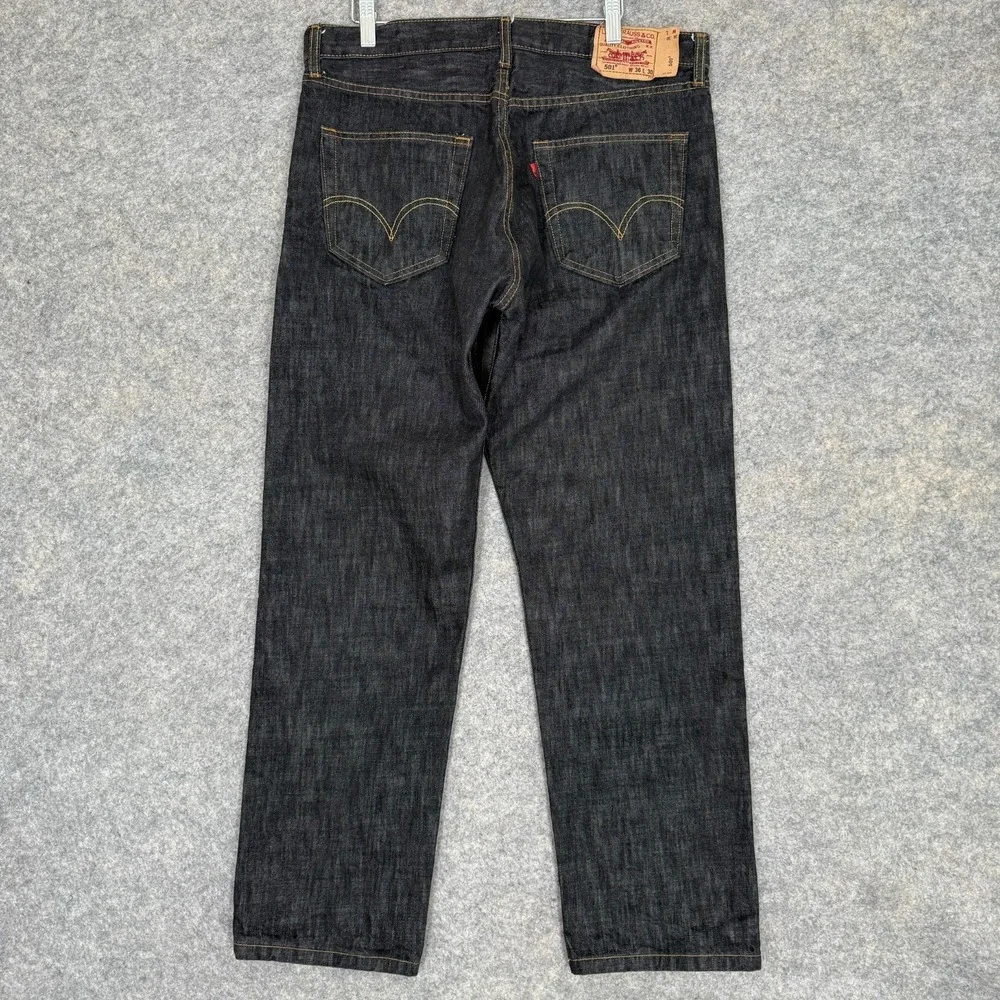 Vintage‎ Levi's 501 Jeans Mens 36x30 (fits 35x30) Dark Gray 90s Y2k Rugged Denim